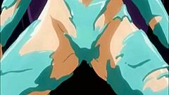 This big titty anime babe is getting her pussy fingered and licked intensely.