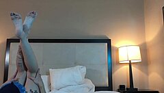 eating out a hot petite teen with a shaved tight pussy