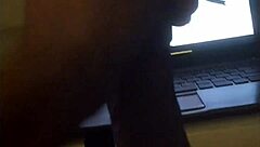 marcopolo alone stroking his big black monster cock till he nuts hard at home