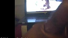 marcopolo alone stroking his big black monster cock till he nuts hard at home