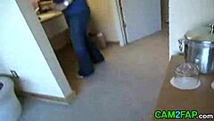 a blonde chick gives a sloppy blowjob in this homemade video