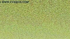 naotora poses nude in doa5 gravure studio, revealing big tits and shaved pussy close up