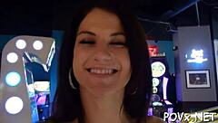 bare teen beauties blowjob pov