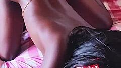 My neighbor's girlfriend sneaked over to watch TV with me