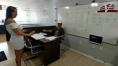 Watch this MILF getting anal sex on the engineering desk