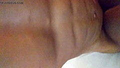 Ebony harley rides big black cock then bends over for doggystyle