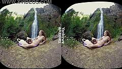 Hey, check out hottie lesbian sierra masturbating outdoors