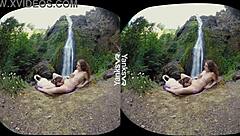 Hey, check out hottie lesbian sierra masturbating outdoors