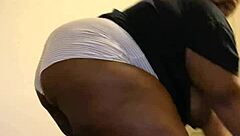 Sexy BBW unleashes a wild squirt fountain during intense action.