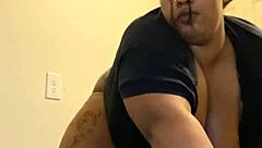 Sexy BBW unleashes a wild squirt fountain during intense action.