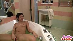 Hot lesbian teen 18+ licking pussy and fucking dildo?