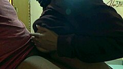 Satisfying chubby malaysian girlfriend at night with natural tits and pussy