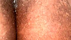 Wet dripping creamy pussy on display