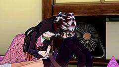 koikatsu tanjiro nezuko hentai sex and cumshot