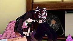 koikatsu tanjiro nezuko hentai sex and cumshot