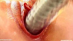 gitta blond fingers herself solo in gonzo style