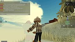 In this Roblox adventure, a beautiful slut with big tits and ass gets blown and fucked by a monster cock.