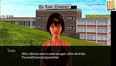 Amateur erotic scene featuring small tits in homemade family setting with intense actions.