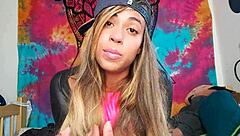 Srta X explores her desires as a Brazilian babe pornstar