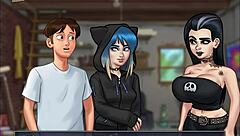 Teen Cartoon Action in Summertime Saga 153 with Small Tits.