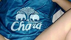 asian milf with big tits gets creampied in thai homemade amateur setting, bursting with passion.