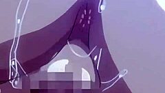 in this hentai anime, a girl with big tits gets edited for intense sex scenes
