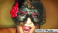 Charley Chase looks hot in sexy lingerie and stockings
