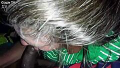 Watch this milf teach interracial blowjob with big black cock teasing!