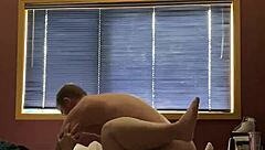 fat bbw wife bent over for big cock blowjob in cheating pov