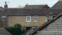 Valentina Bianco, the nerd, gets spunk splashed all over her face in homemade clip.