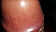 look at this black cock exploding during a hot handjob