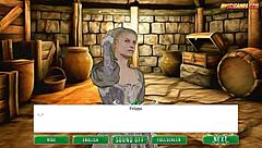 The witch fulfills the fuck wish in a game of sex