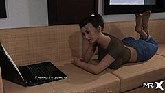 Mature girls relax in the cabin