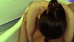 japanese woman bathing in traditional style