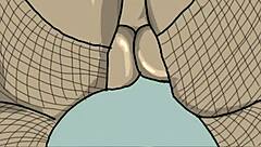 Drawing a black big booty in doggy style position