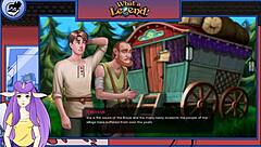 Brunette orgy with monster cocks