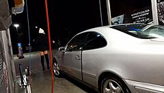 Car Wash Adventure in Public Outdoor Setting