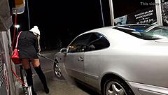 Car Wash Adventure in Public Outdoor Setting