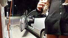 Car Wash Adventure in Public Outdoor Setting