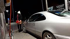 Car Wash Adventure in Public Outdoor Setting