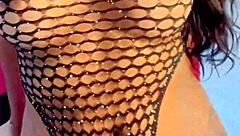 Delicious Seated Lesbian Pussy Masturbation With Cum In Mouth