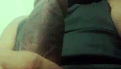 i'm jerkin off this big latno dick, it's so incredbile and monstrus