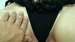 i touch redhead's pink pussy with big ass masturbation