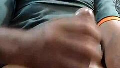 Soloboy enjoys a relaxing massage and masturbation session