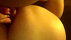 Wife bent over getting doggystyle fuck from husband