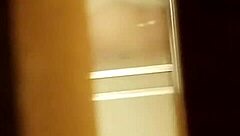 Spying on prostitute shaving her hairy pussy