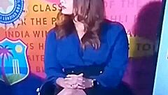 Spicy hot Indian TV anchor gets bent over for hardcore doggystyle creampie action. Wild cricket show vibes!