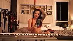 I am part of this amateur couple having intense sex with big natural tits in the reality show.