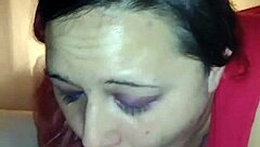 Redhead Amateur Gives Deepthroat Blowjob to Hard Cock, Swallowing Cum in Raw Action.