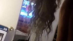 husband and wife making love at home